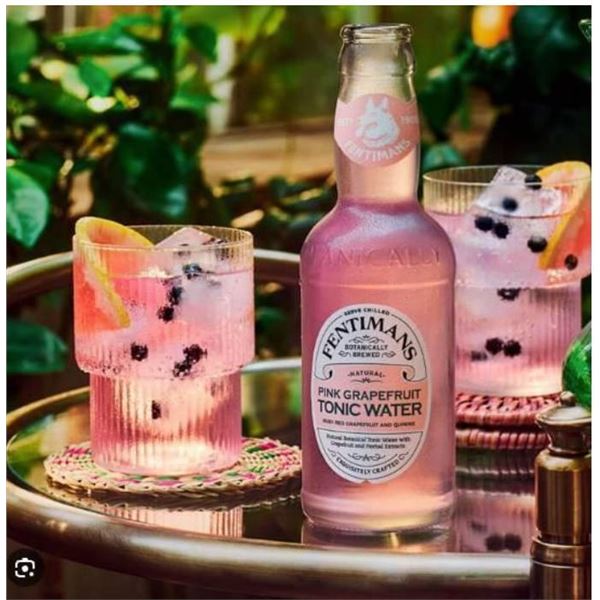 Fentimans Pink Grapefruit Tonic Water 8 x 500ml Bottles