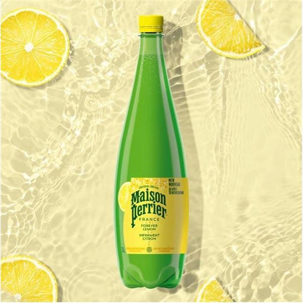 Maison Perrier Sparkling Water Lemon 12 x 1 L Bottles