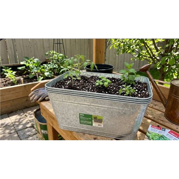 4 Urban Gardener Mini Garden-In-A-Tub, 24x16x10 Inches