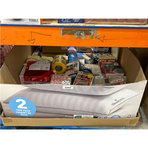 Pallet Box of Household Items, Electronics and Various Supplies