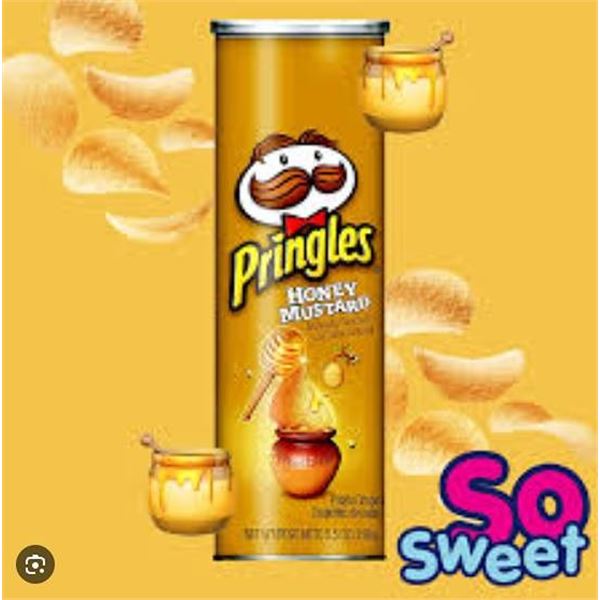 Pringles Honey Mustard 14x5.5oz Canister