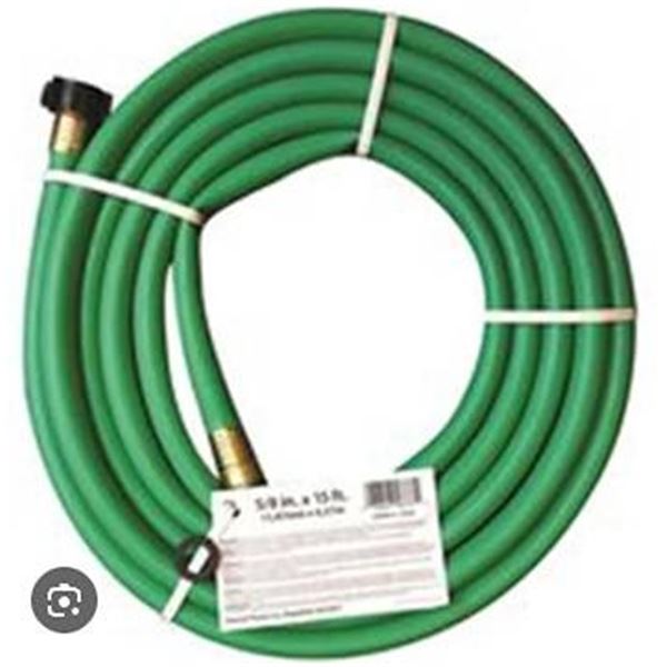 Green Rubber Garden Hose Aprox 50' *May not be exact as stock photo*