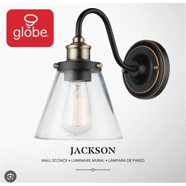 Globe Jackson Wall Sconce Light Fixture