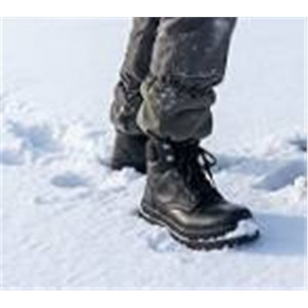Men's Black Leather Boots Size 11