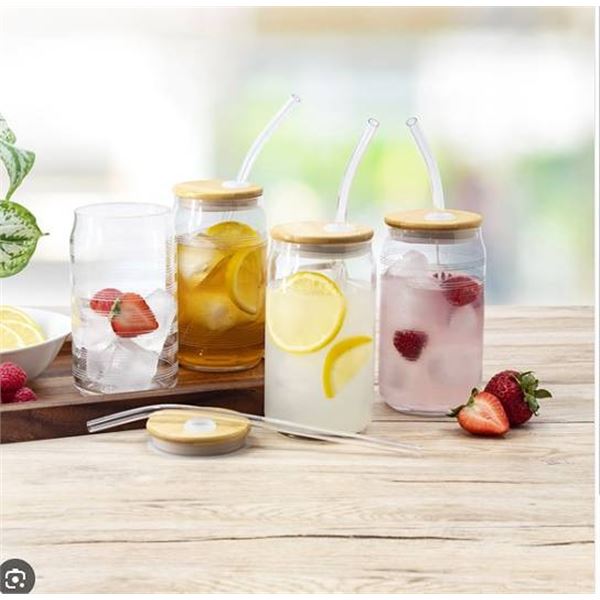 Mikasa 18oz Glass Tumblers Set of 4