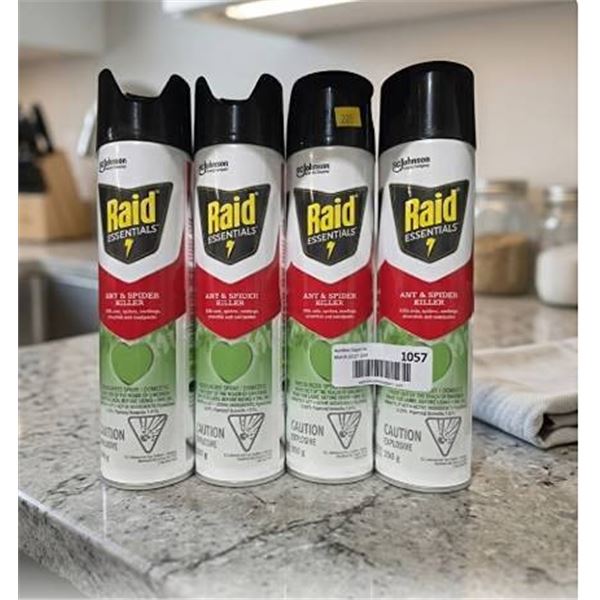 4 Raid Essentials Spray Cans