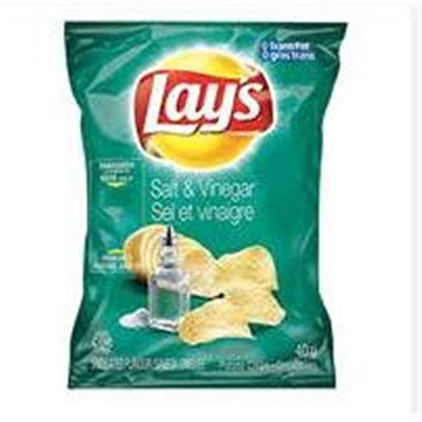 Lay's Salt & Vinegar 40x40g-Pack Chips Case