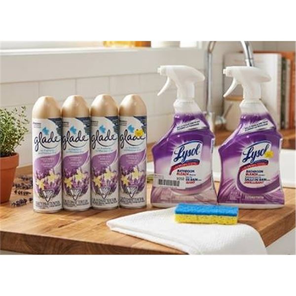 Glade Air Freshener & Lysol Bathroom Cleaner