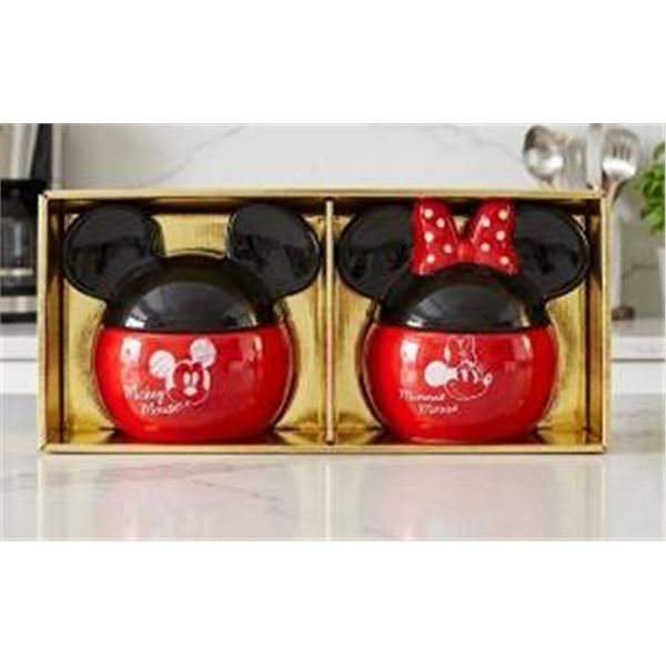 Disney Mickey & Minnie Mouse Treat Jars Set