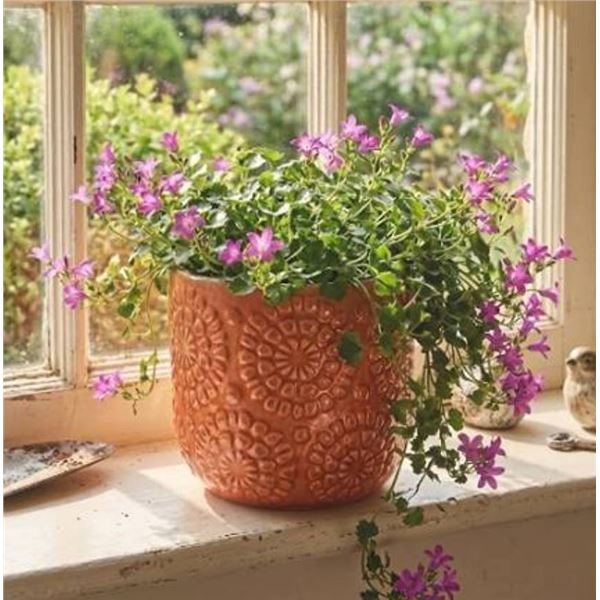 Lot of 2 - Stone & Beam Ceramic Planter Pot