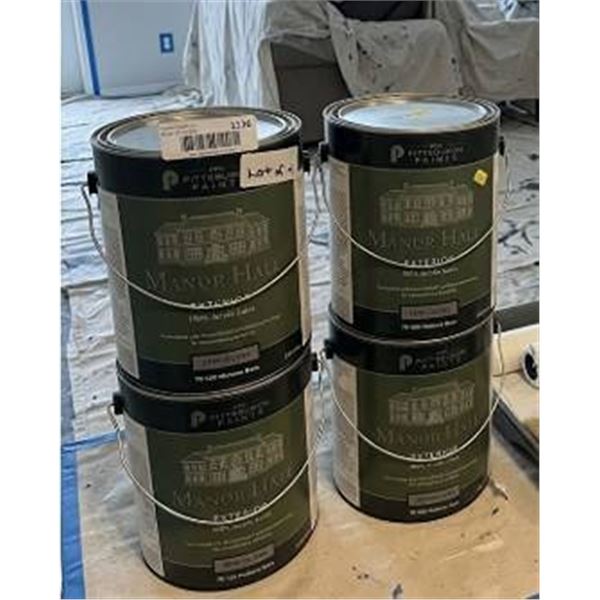 PPG Manor Hall Exterior Paint Lot 4X3.478 L
