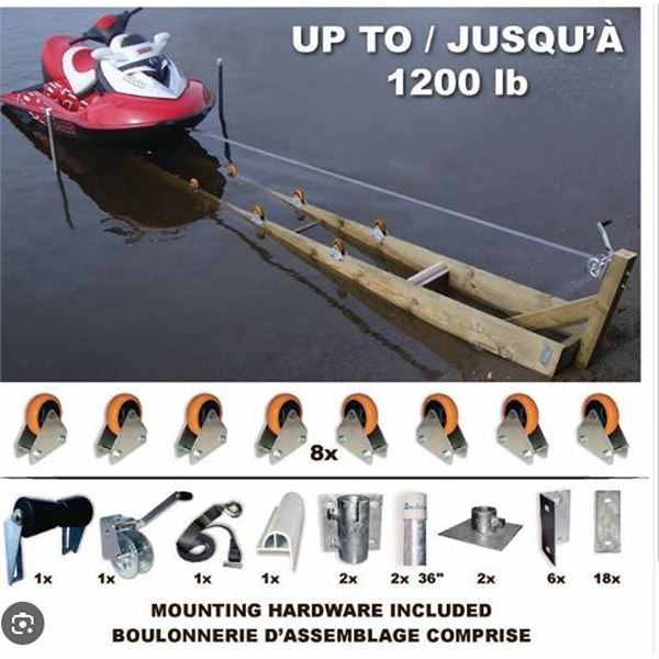 MultiNautic 8-Piece Boat Ramp Wheel Kit