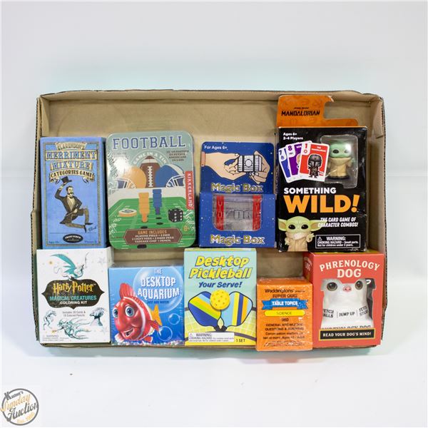 NEW/SEALED LOT OF MINI GAMES ETC