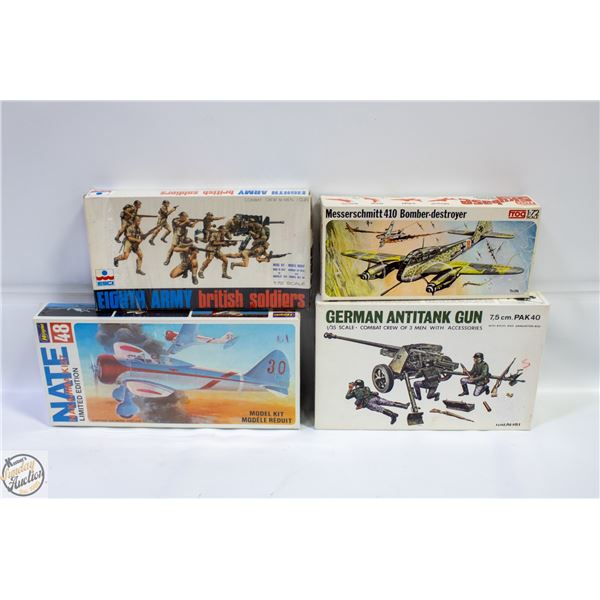 LOT OF 4 MILITARY, AIRCRAFT'S, SOLDIERS