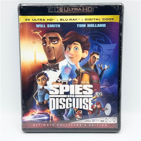 NEW 4K + BLU-RAY + DIGITAL "SPIES IN DISGUISE"