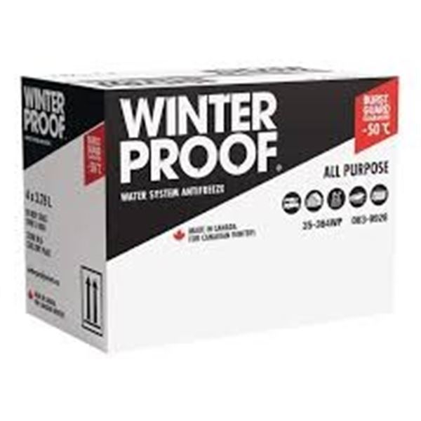 NEW 4 PACK OF WINTERPROOF RV ANTIFREEZE 4 X 3.78L