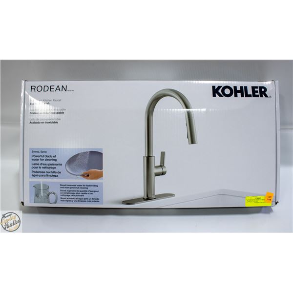 NEW KOHLER RODEAN PULL DOWN KITCHEN FAUCET