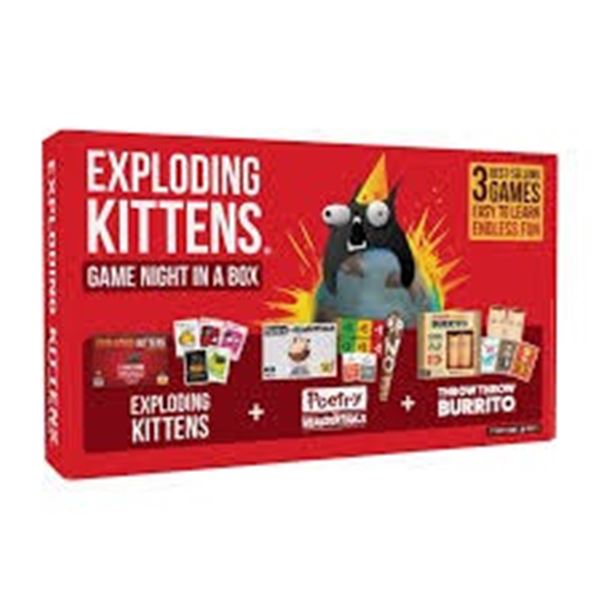 BRAND NEW EXPLODING KITTENS GAME NIGHT IN A BOX