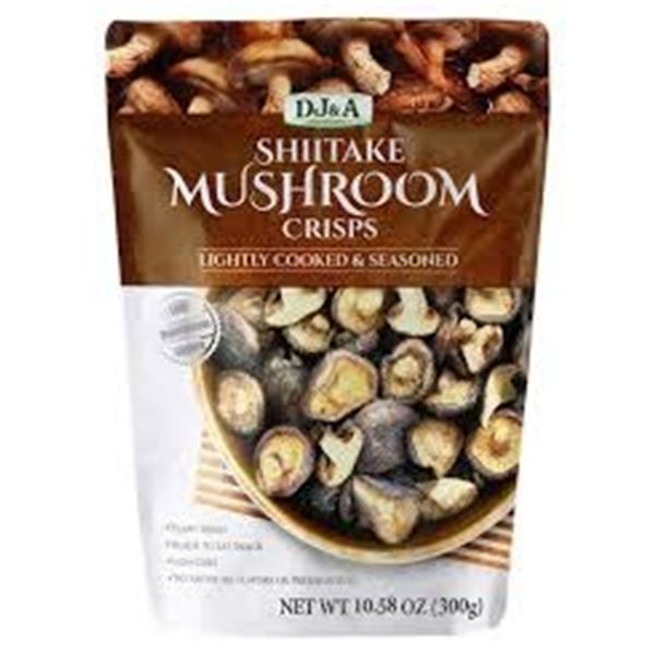 NEW BAG OF DJ & A  SHITAKE MUSHROOM CRISPS 300G