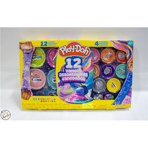 NEW PLAY-DOH 12 VARIETY MEGA PACK SCENTS & TEXTURE