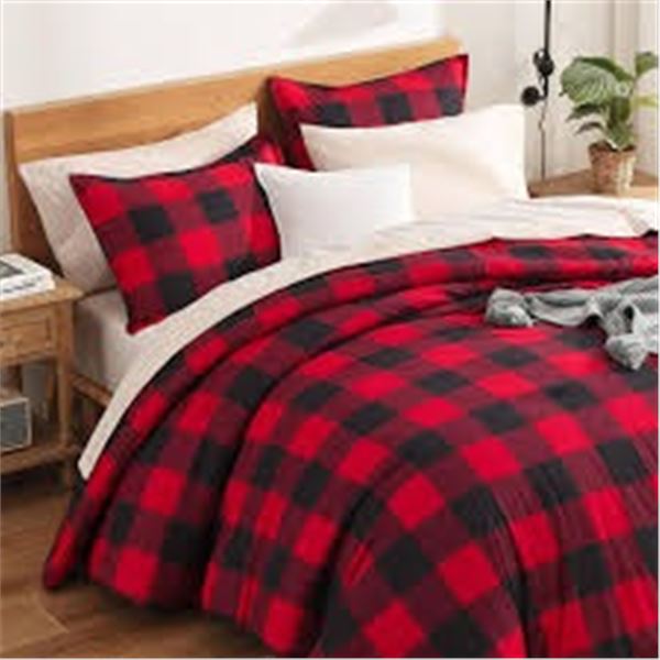 NEW LONDON FOG 3 PC COMFORTER SET KING SIZE RED