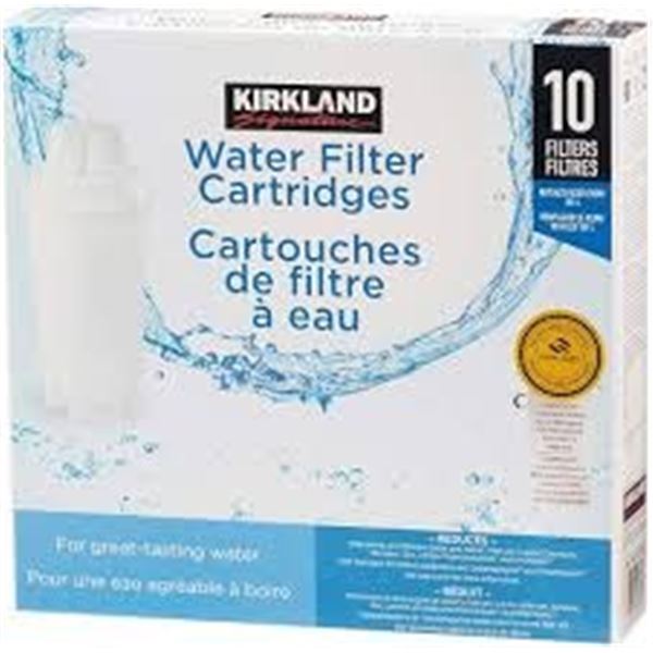 NEW KIRKLAND WATER FILTER CARTRIDGES 10 FILTERS