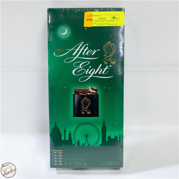 NEW 5 X 200G BOXES OF AFTER EIGHT FINE CHOCOLATES