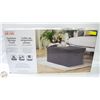 Image 1 : NEW WITH BOX SEVILLE FOLDABLE OTTOMAN WITH STORAGE