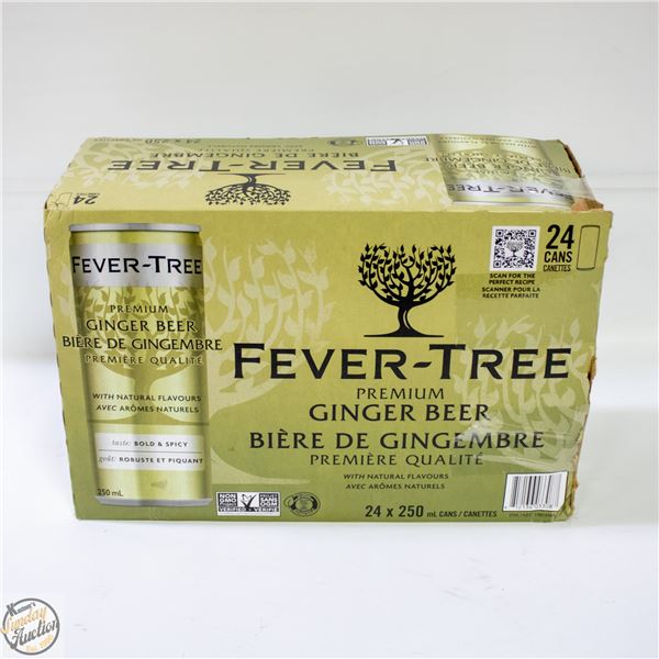24 PACK OF FEVER TREE GINGER BEER - 250ML CANS