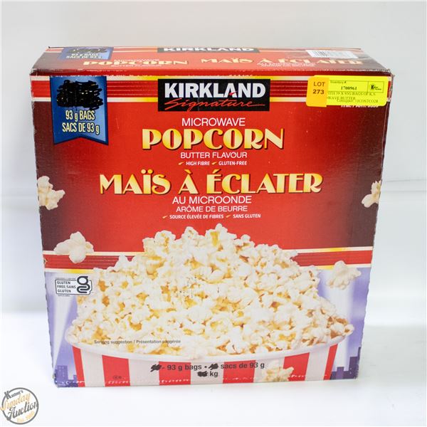 BOX WITH 39 X 93G BAGS OF K.S. MICROWAVE BUTTER