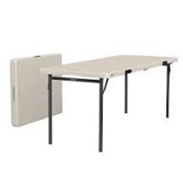 NEW COMMERCIAL 6FT PLASTIC PREP TABLE, PORTABLE