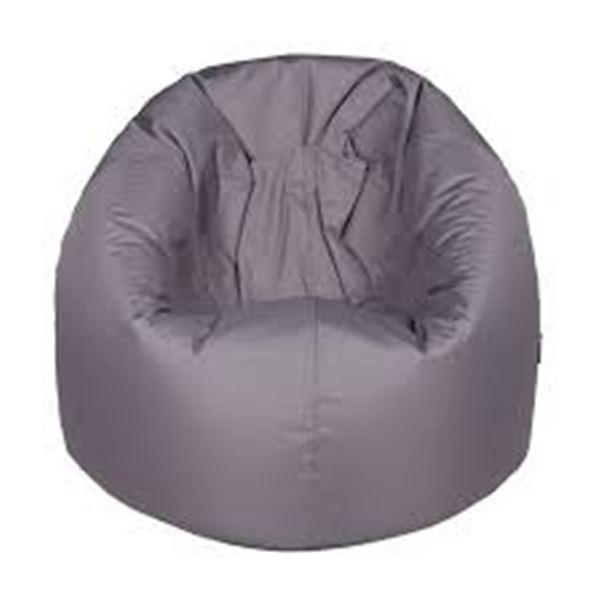 NEW VISTA BEAN BAG CHAIR, GREY 35 X 43"