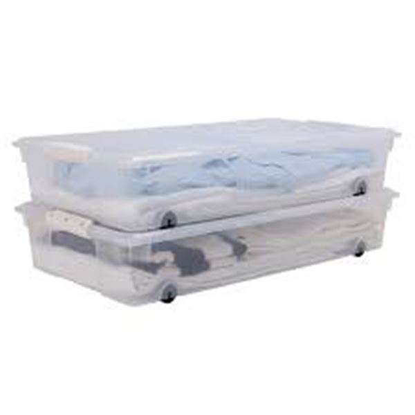 NEW PACK OF 2 INSTA VIEW CLEAR STORAGE CONTAINERS