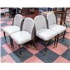 Image 1 : 4 NEW AMERICAN GOOSE 2-TONE ARMLESS DINING CHAIRS