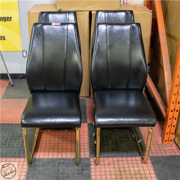 2 NEW AMERICAN GOOSE 2-TONE ARMLESS DINING CHAIRS