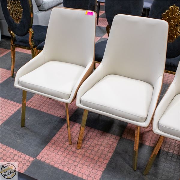 PAIR OF NEW AMERICAN GOOSE LORENSIA LEATHERETTE