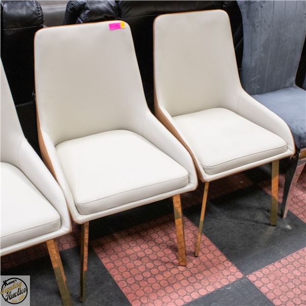 PAIR OF NEW AMERICAN GOOSE LORENSIA LEATHERETTE