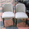 Image 1 : 2 NEW AMERICAN GOOSE 2-TONE ARMLESS DINING CHAIRS