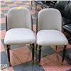 Image 1 : 2 NEW AMERICAN GOOSE 2-TONE ARMLESS DINING CHAIRS