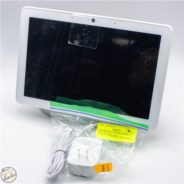 GOOGLE NEST HUB MAX WITH 10" TOUCHSCREEN AND