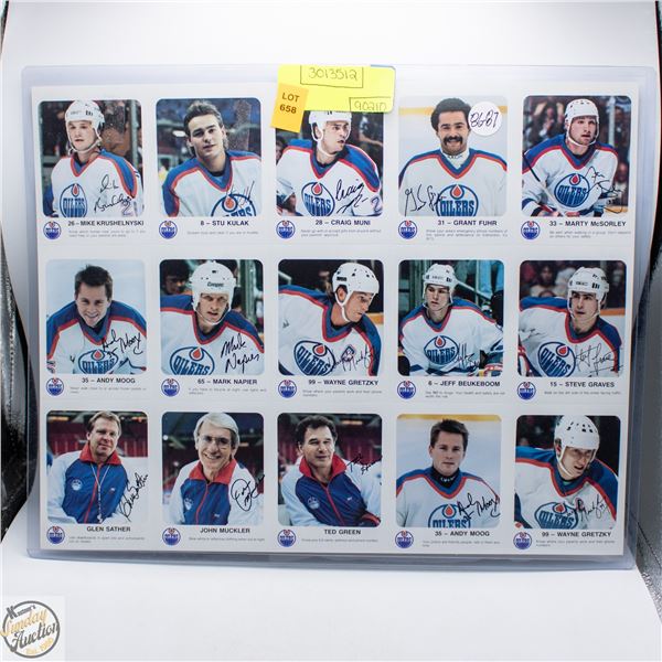 UNCLAIMED: 1986-87 UNCUT SHEET SIGNATURES ROOKIES
