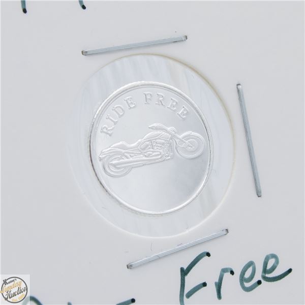 #4157-.999 FINE SILVER TOKEN WITH RIDE FREE