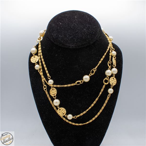 VINTAGE EXTRA LONG LARGE NECKLACE