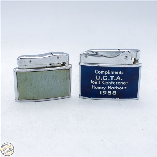 A PAIR OF VINTAGE LIGHTERS APOLLO & WINSTON