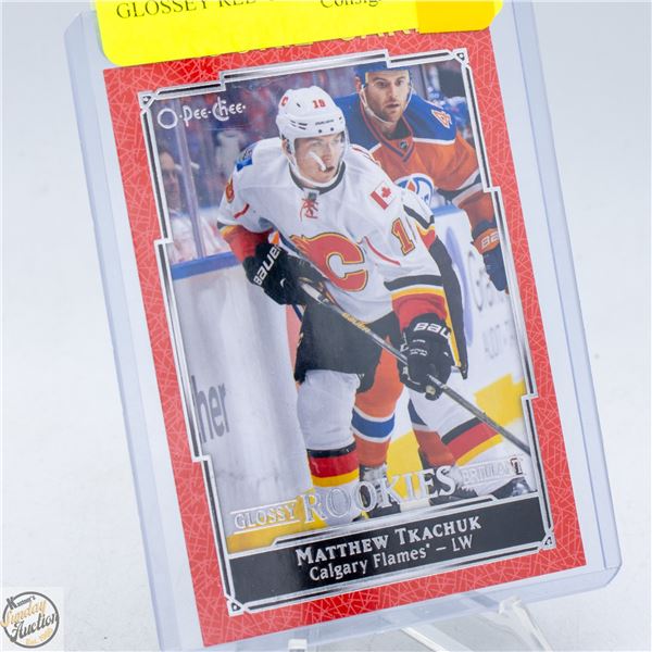 MATTHEW TKACHUK GLOSSY ROOKIES RED O-PEE-CHEE