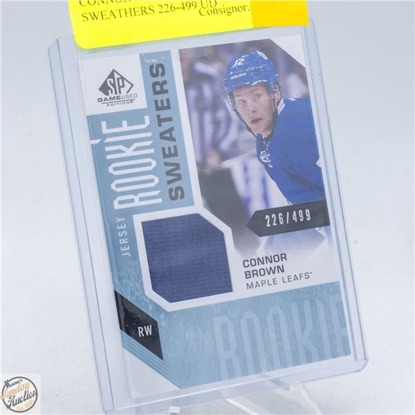 CONNOR BROWN ROOKIE JERSEY SWEATERS 226-499 UD