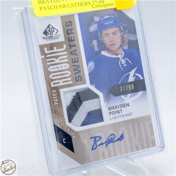 BRAYDEN POINT ROOKIE INKED PATCH SWEATERS 77-99