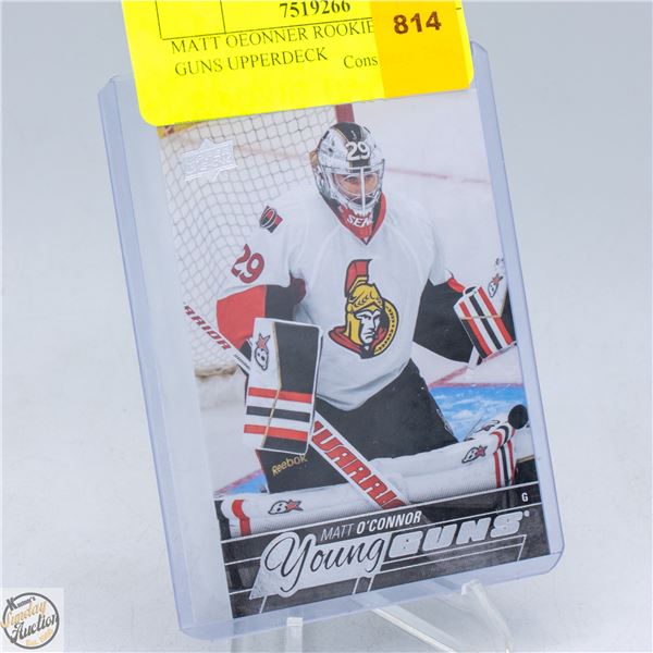 MATT O'CONNOR ROOKIE YOUNG GUNS UPPERDECK