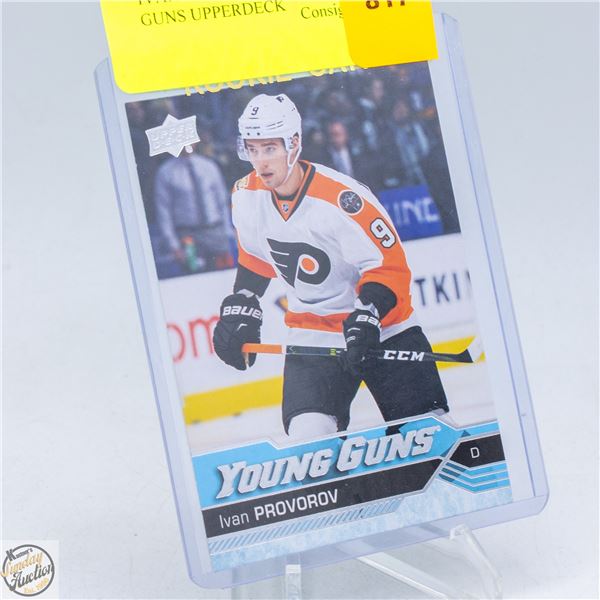 IVAN PROVOROV ROOKIE YOUNG GUNS UPPERDECK