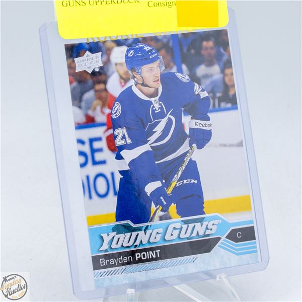 BRAYDEN POINT ROOKIE YOUNG GUNS UPPERDECK